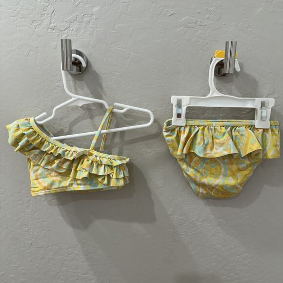 Janie & Jack x Rachel Zoe Pastel Ruffle 2-Piece Swimsuit - Picture 10 of 10